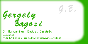 gergely bagosi business card